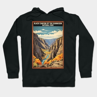 Black Canyon of the Gunnison Colorado National Park USA Vintage Travel Retro Tourism Hoodie